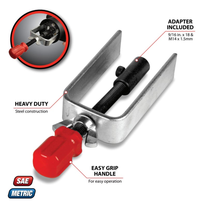 Performance Tool W86551 Steel Steering Wheel Lock Plate Removal Tool with Adapters for Most Domestic and Import Vehicles with Locking Steering Wheels - Image 2